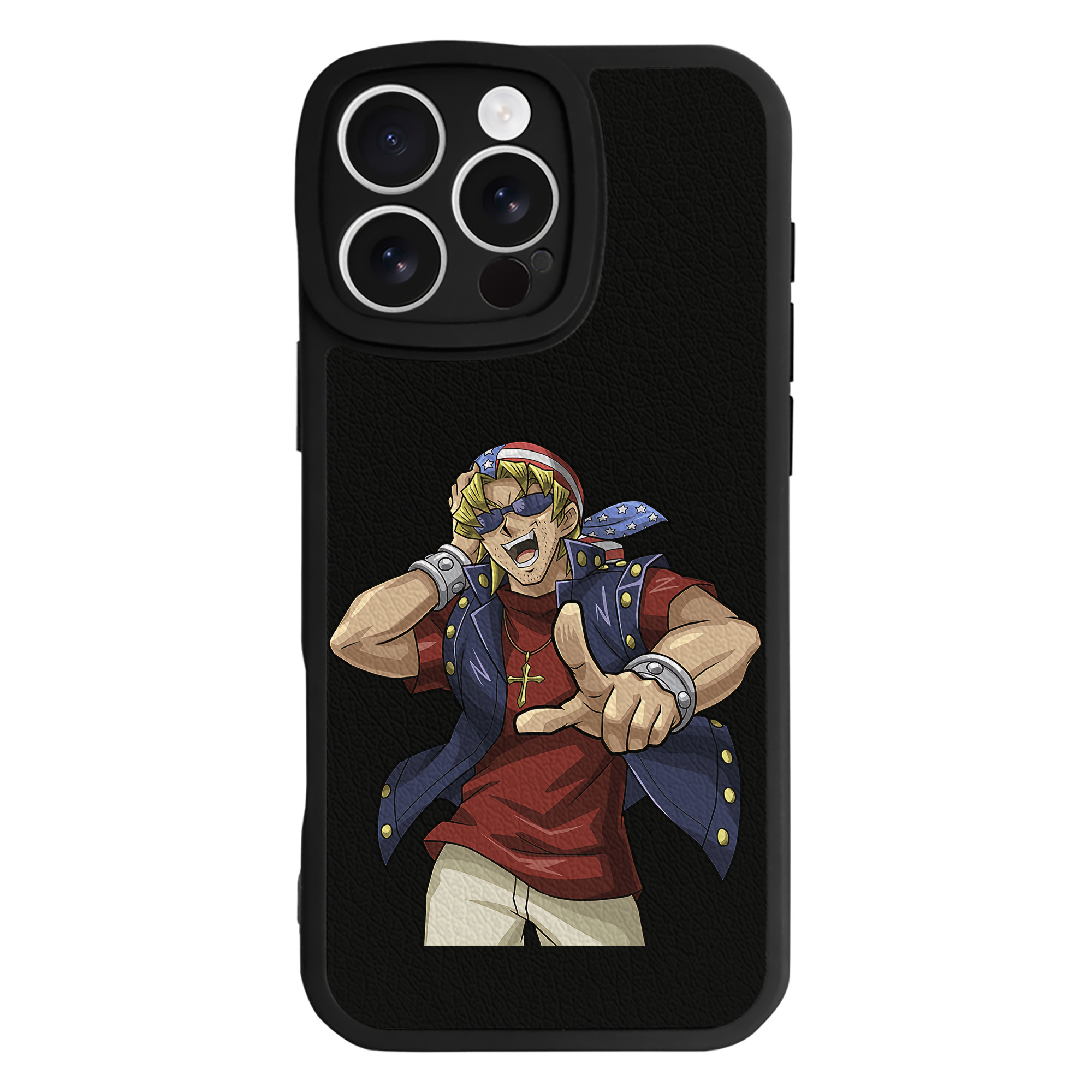 （画像用） 遊☆戯☆王 Yu-Gi-Oh! 【iPhone 16シリーズ対応】シリコンスマホケース（レザー調） 材質：シリコン